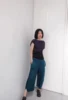 Miyake Pleated Two Piece Tops Women Pleats Please 2023 Autumn New Irregular Crane Orchid Shaped Top Solid Color Casual T-shirt 4