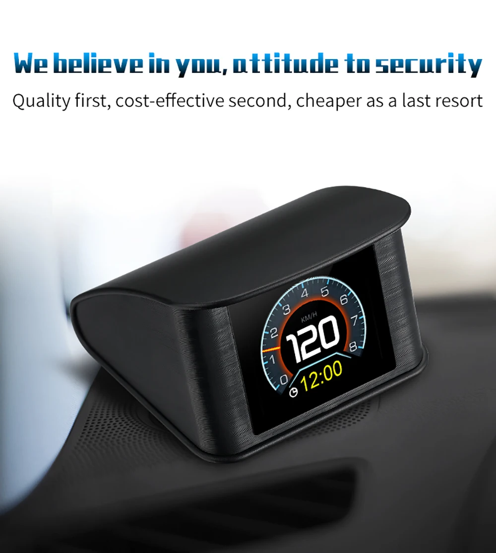 OBD HUD P10 Pro OBD2 Smart Digital Meter Head Up Display Digital Speedometer On