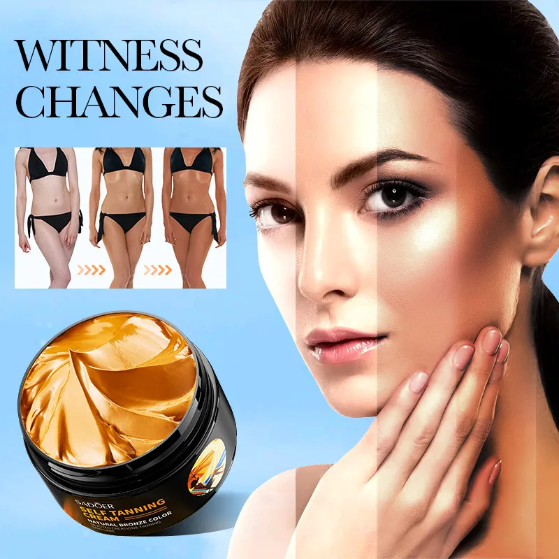Summer Long Lasting Tanning Body Self Tanning Cream Quick Cream Bronzing Fake Tan Body Lotion Man Woman Repair 100g