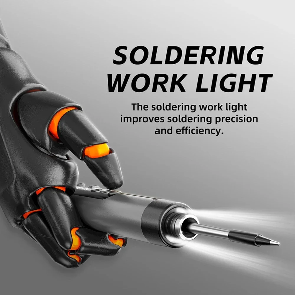 Electric Soldering Iron Soldering Iron Portable Digital Display Adjustable Temp Electric Soldering Iron USB Powered Repair Tool for Electronic Rework