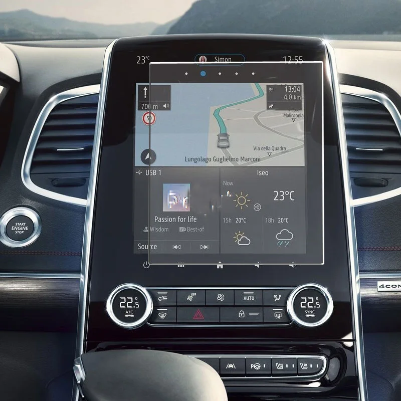 

Для Renault Espace 2014-2020, Автомобильная GPS-навигационная пленка, ЖК-экран, аксессуары для защиты от царапин