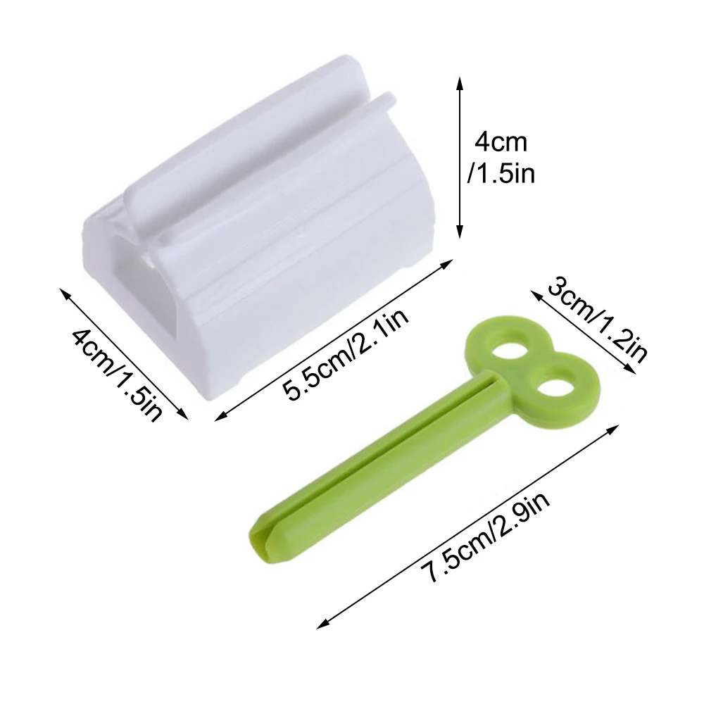 Toothpaste Squeezers 6 Pcs Multi-Purpose Dispenser Rolling Holder Stand