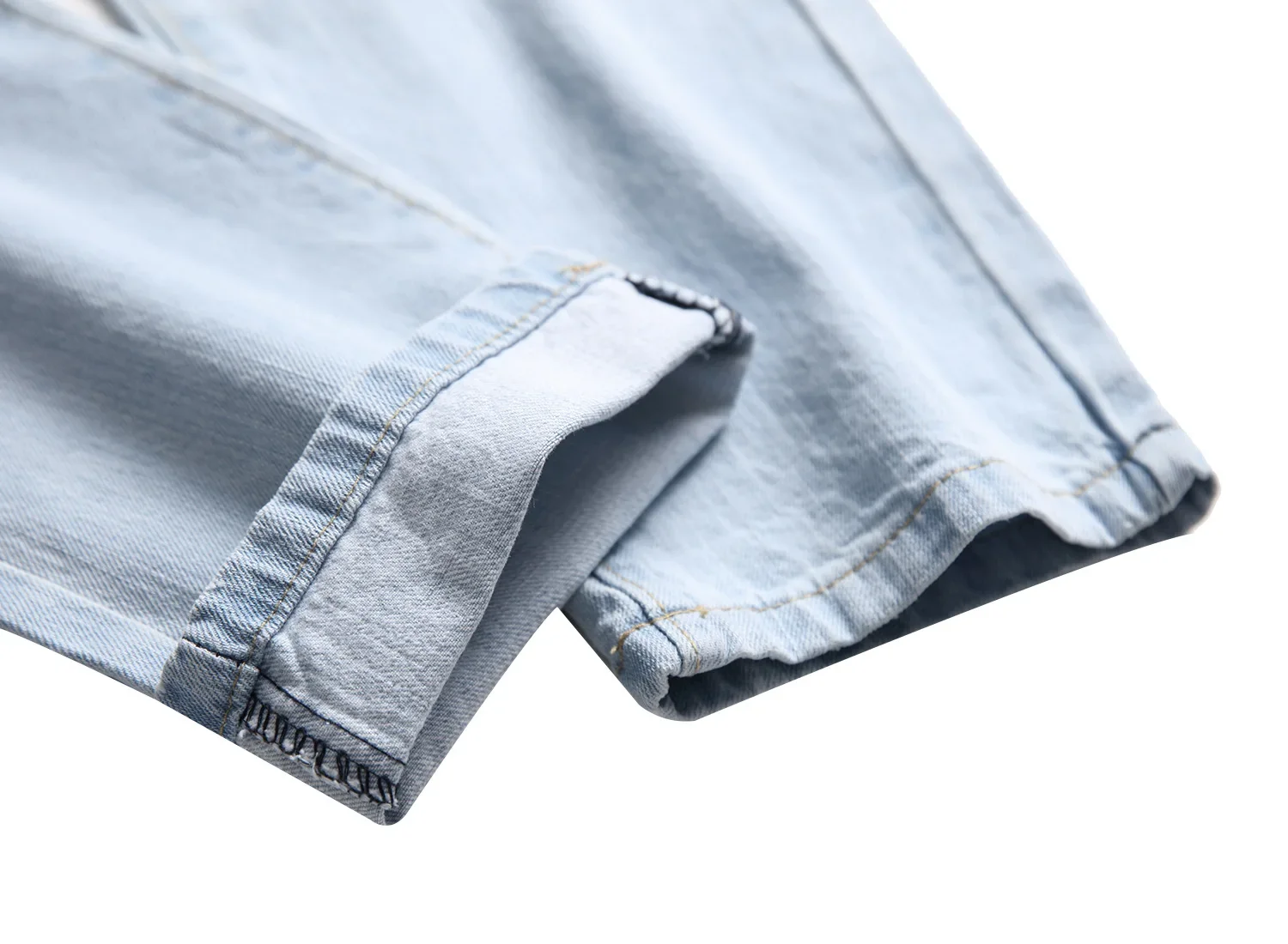PlatiNum Light Blue Denim Jeans Detail 4