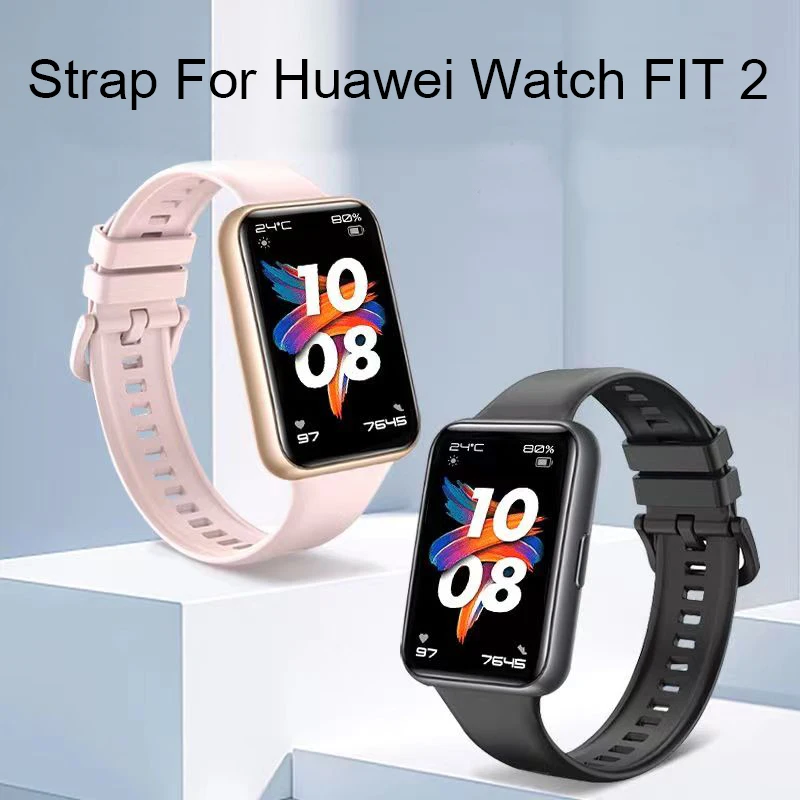 Cinturino In Silicone Di Ricambio Per Huawei Watch Fit 2 Strap Smartwatch Accessori Wristband Correa Bracciale Huawei Watch Fit2 Straps