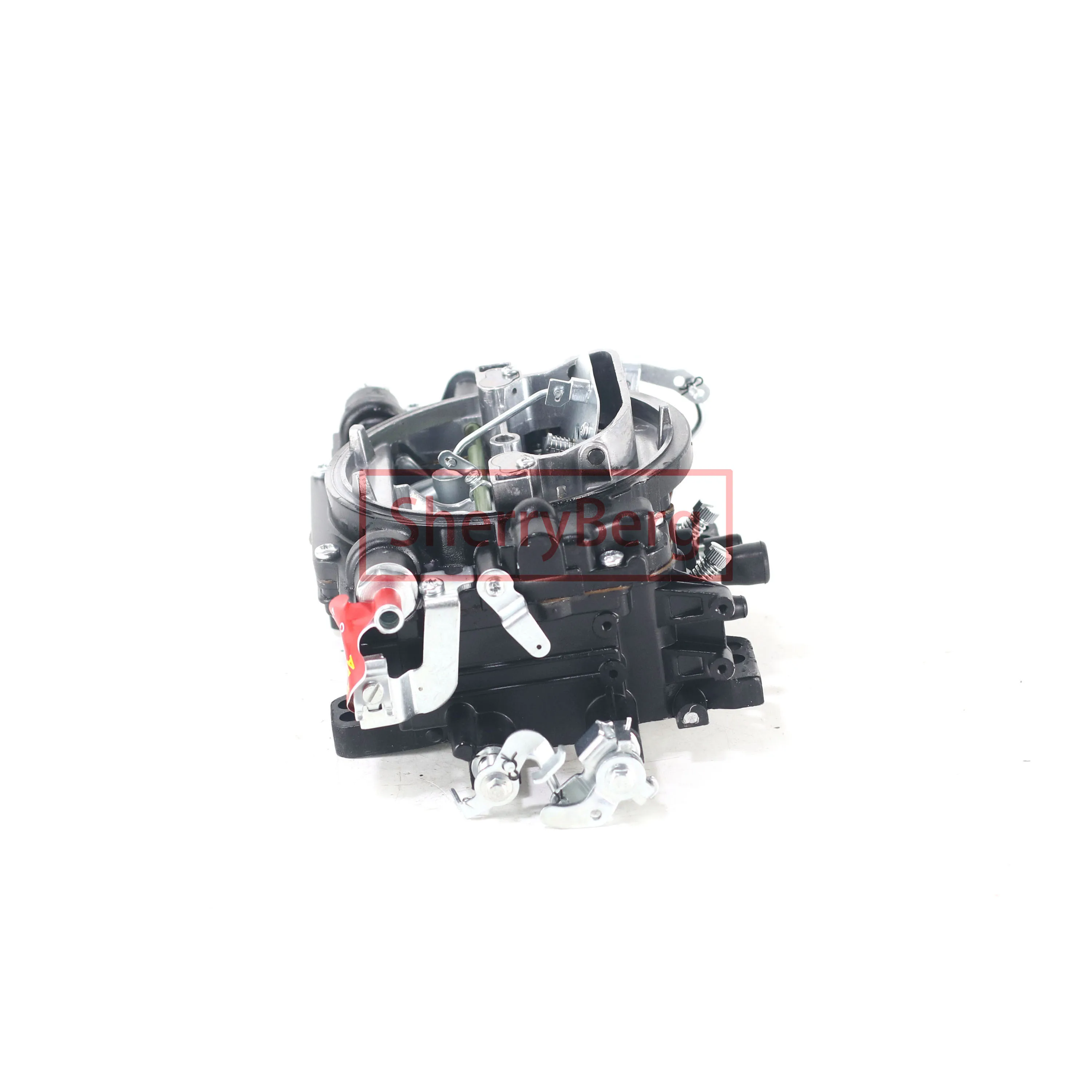 SherryBerg karb New 9904 Performer 500CFM 사각 보어 4 배럴 기화기 모든 알루미늄 2차 전기 초크 기화기 Blk