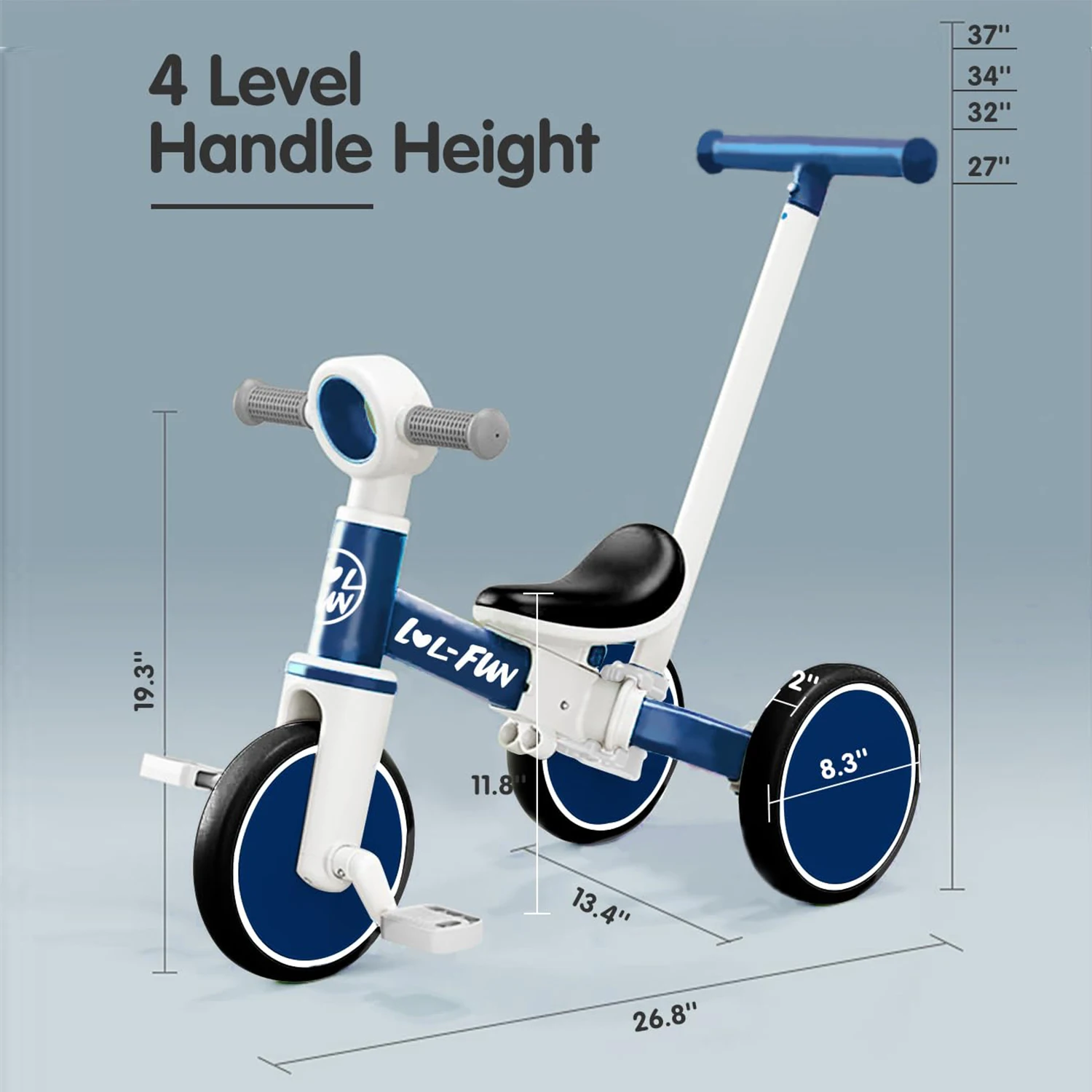 Kids Bike YMINA In Kids Trike Kids For 1-4 Years Old Boys
