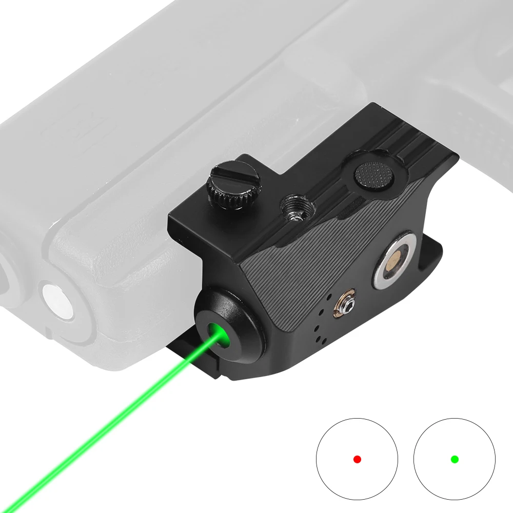 Tactical Green Red Dot Mirino Laser Mirino Puntatore Laser Fucile Pistola Airsoft Ricarica Magnetica Mirino Laser Accessori Per Il Tiro