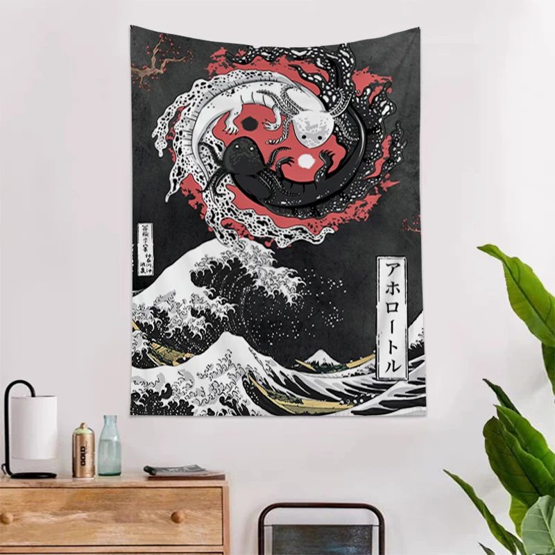 

Yin Yang Fish Tapestry Wall Decoration Home Decor Custom Hanging Anime Room Decors Aesthetic Headboards Tapestries Kawaii Fabric