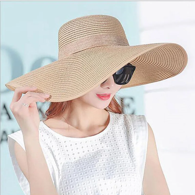 Ladies Summer Hats Elegant Bow Straw Hats For Women Seaside Vacation