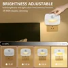 LED Night Light EU Plug In Smart Motion Sensor Light 220V Wall Lamp for Home Aisle WC Hallway Stair Kitchen Bedroom Night Lamp 5