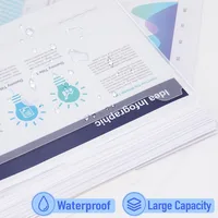 12 Pack Plastic Envelopes File Folders, with Label Pocket and Snap Button for Home Work Office Organization, Letter Size/A4 Size 4