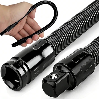 Barra di Prolunga Flessibile per Chiavi a Cricchetto Elettriche e Pneumatiche, Utensili Manuali, 250mm 350mm