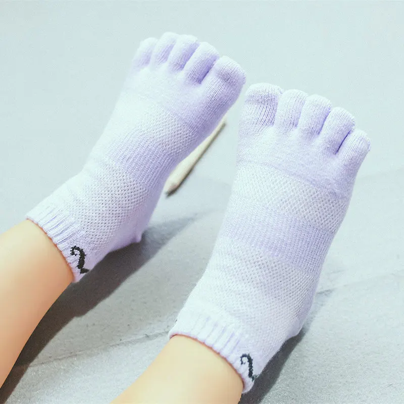 5 Pairs Baby Pure Cotton Toe Socks Short Cartoon Beard Pattern Mesh Breathable Casual 5 Finger Socks for 3-6-12Y Kids Boys Girs 5 Sfe91304b8a734f109ac5c1e95e32473aX
