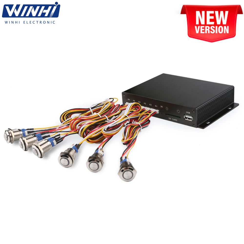 HD-MI RS232 Optical Button Control 4K Digital Signage Advertising Display Media Player Box Commodity Audio And Video Promotion