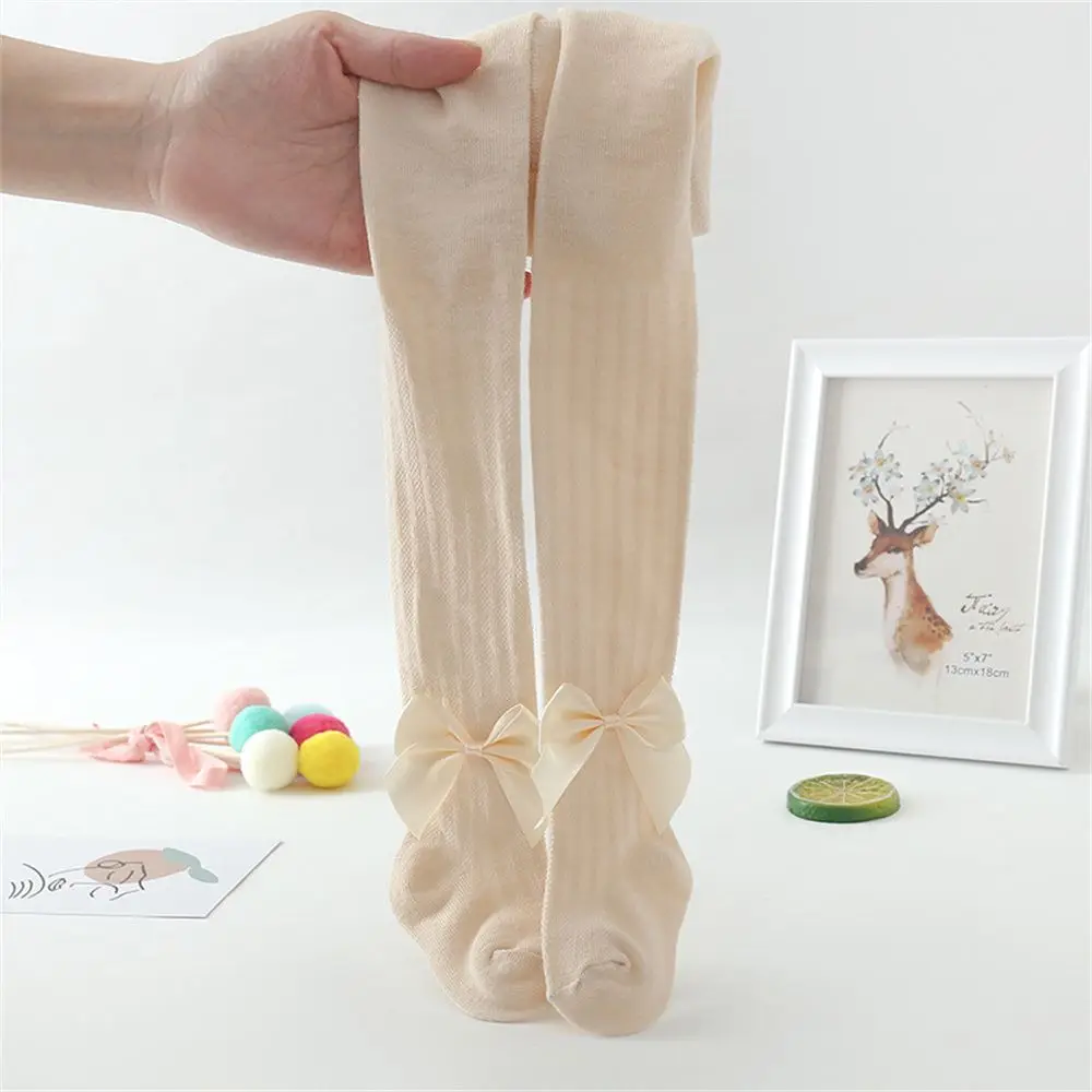 Princess Babys Kids Anti-mosquito Leggings Summer Girls Pantyhose Soft Breathable Mesh Bow Tie Decor Tights Stockings kids pantyhose kids leggings