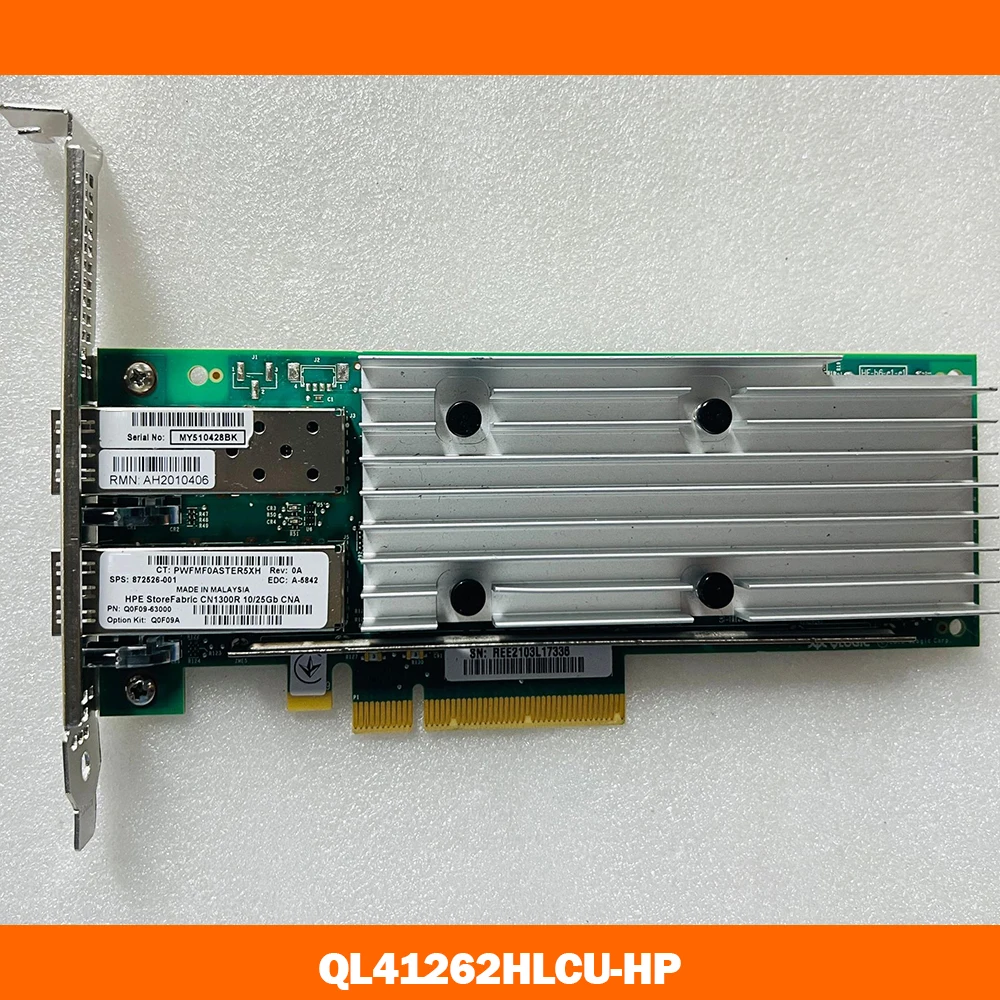 For HPE Q0F09A CN1300R 25Gb 872526 001 10G Optical Network Card QL41262HLCU HP