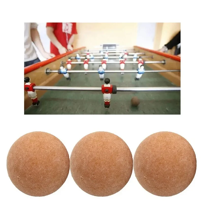 36mm Cork Solid Wood frosted Foosball Table Soccer Ball Football Baby Foot Fussball Desktop Soccer Babyfoot 4 Lot table football game tabletop soccer game
