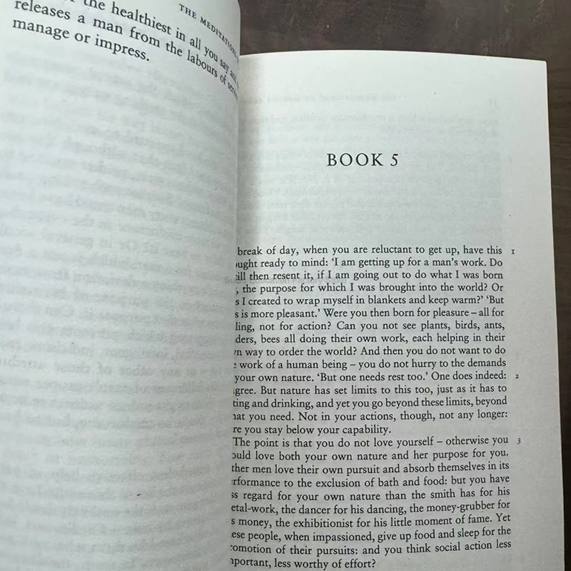 English Paperback Edition of Meditations by Marcus Aurelius
