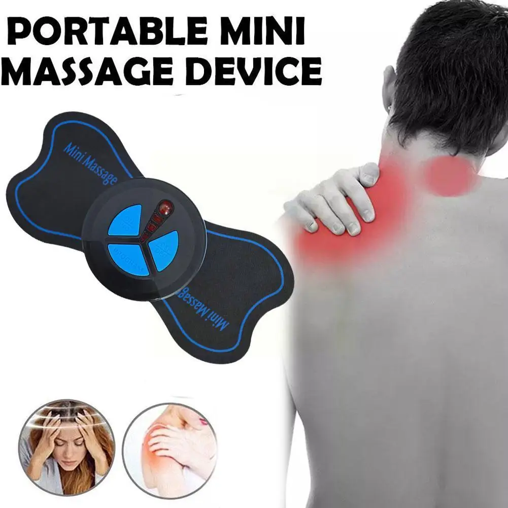 

Mini Intelligent Pulse Mini Cervical Massager Massage Patch Whole Relaxation Portable Body Muscle Patch Relaxation T0V5