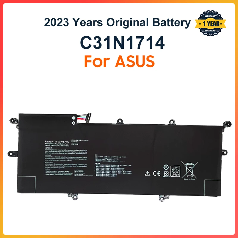 Batteria C31N1714 Per Asus Zenbook Flip 14 Ux461Ua Ux461Un Ux461Fa Ux461Fn 2-In-1 Ux461Ua-E1072T E1022T E1091T C31Pqch