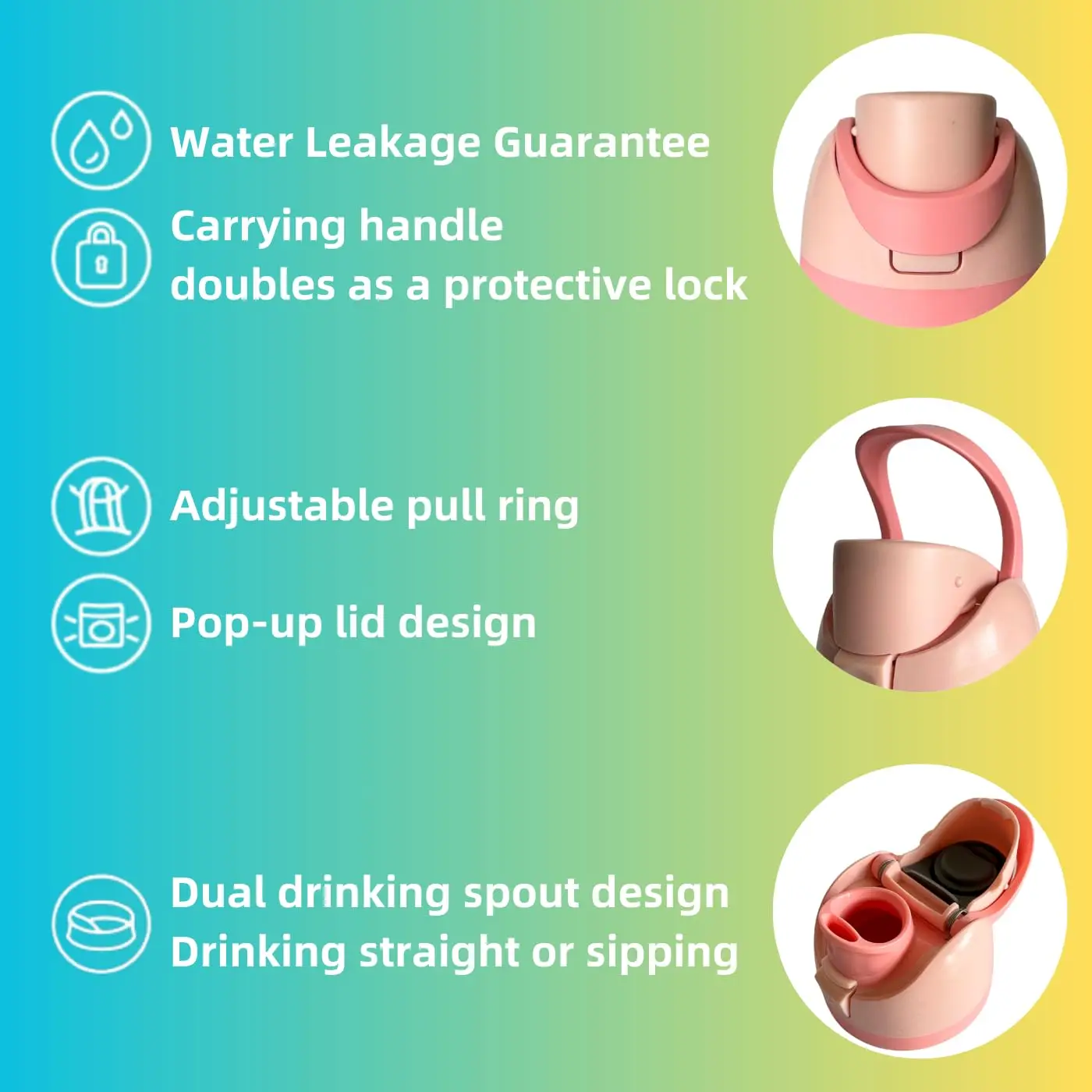 Replacement Cap For Owala Freesp,One Button Water Bottle Top Ld 6 thumbnail image
