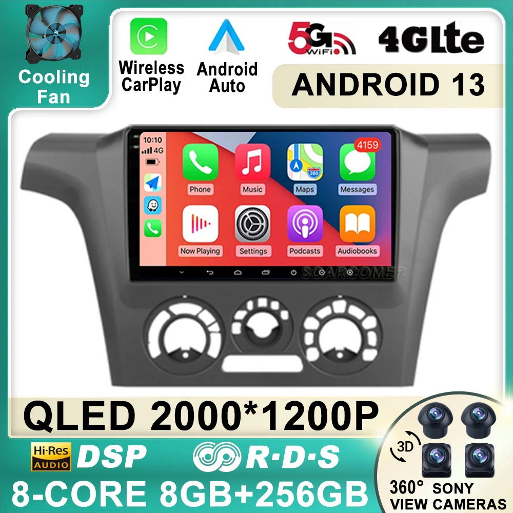 

Android 13 для Mitsubishi Outlander 1 2002 - 2008 автомобильное радио 4G WIFI видео QLED BT мультимедийный беспроводной Carplay DSP GPS навигатор