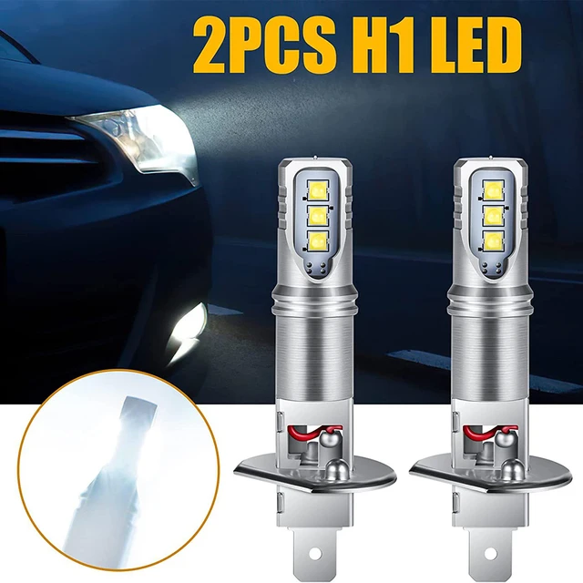 h1 tricolor led headlight 80w drl