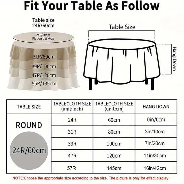 Nappe ronde transparente en plastique, manchon de protection, nappe PEVA imperméable et résistante à l'huile 3