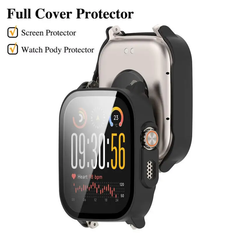 Milanese Loop Metal Bracelet & Tempered Glass Screen Protector Set