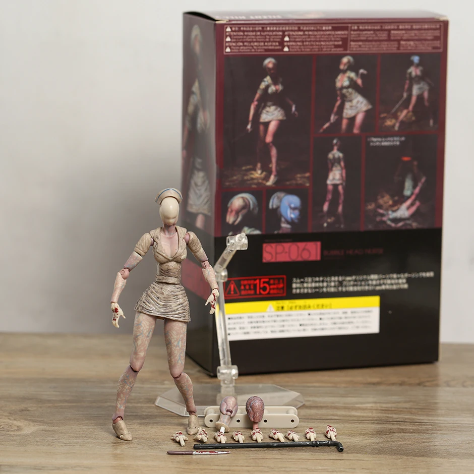 SILENT HILL 2 figma セット Amazon.com: FREEing Silent Hill 2 Bubble Head Nurse Figma