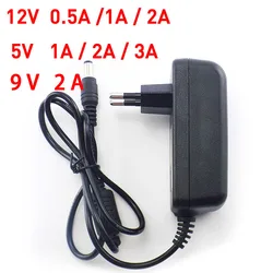 AC 100-240V to DC 5V 12V 9V 1A 2A 3A 0.5A Power Adapter Supply Converter charger EU US Plug 5.5mm x 2.1 2.5mm for CCTV LED Strip