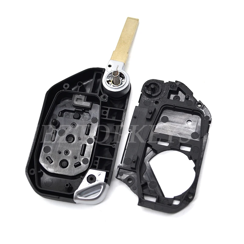Flip Remote Car Key Shell blank SIP22 2/3/4buttons auto folding key replacement Case For Jeep Wrangler Gladiator