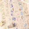 1Roll Speak Series INS Flower Handbook DIY Decorative PET Tape Smell the Flowers Stickers Adhesives Scrapbook 60mm*2m 4