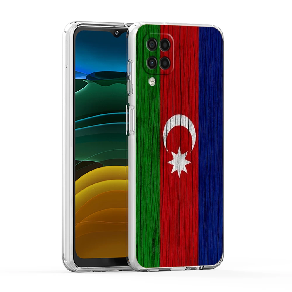 Azerbaijan flagge fall für samsung galaxy a13 a22 a32 a52 a72 a51 a71 a11 a31 a41 a33 a53 a73 5g transparente silikonsc halen kappen – Detail 2