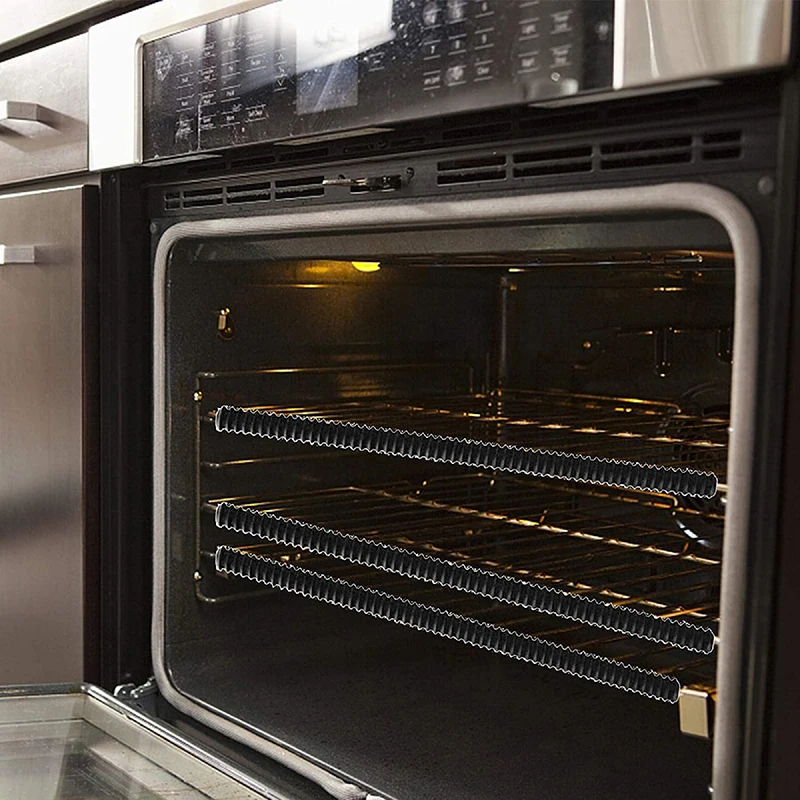 Oven Rack Protector 1Pc Loaded Heat Resistant Silicone Oven Guard Child Safety Protection Toaster Baking Edge Guard