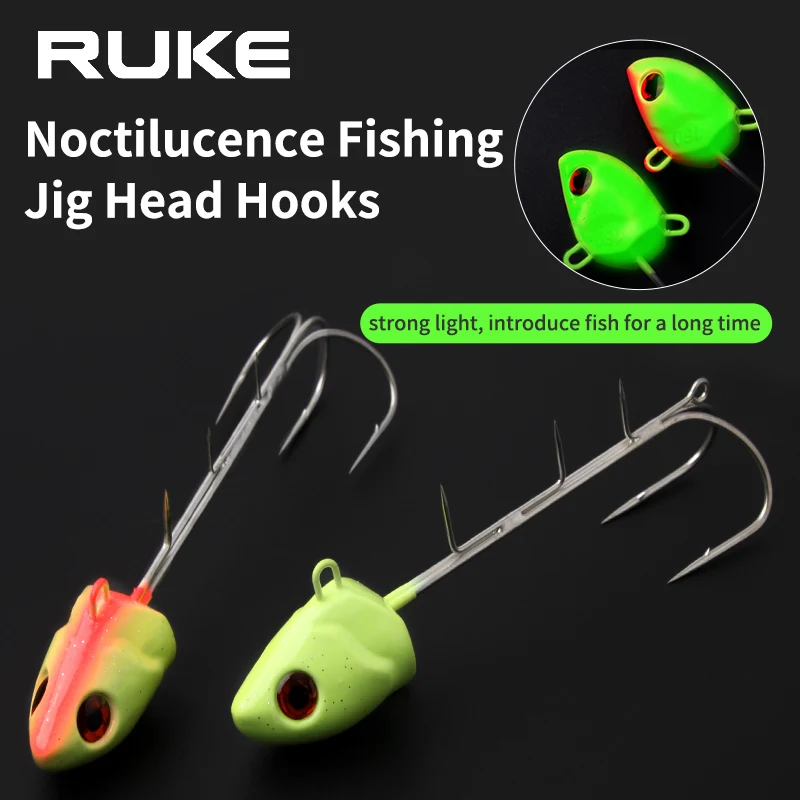 Ruke Tianya FishingHook Saltwater With Big Fish Shinning Eye 100/200/250g Treble Hook High Carbon Steel For Saltwater Freshwater