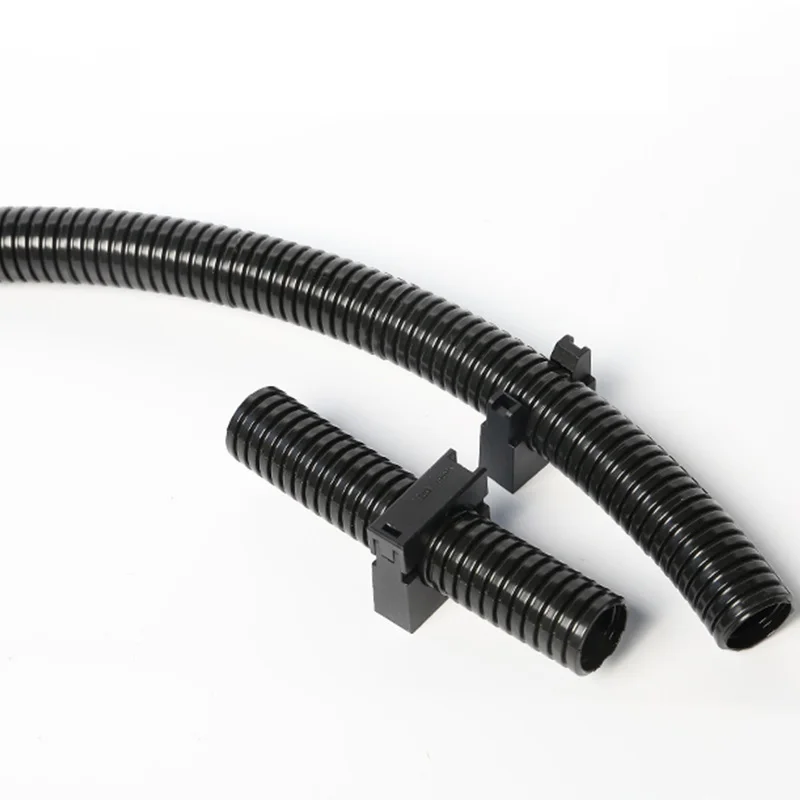 10Pcs Hose Fixing Bracket Nylon Plastic Corrugated Pipe Water pipe Mount Cable Guide Corrugated pipe Fastening Accessories hose fixing bracket