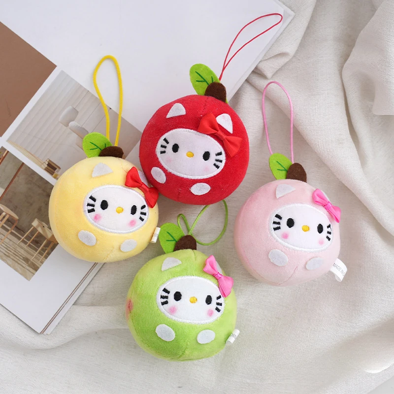 

Sanrio Anime Hello Kitty Plush Doll Hello Kitty Key Chain Plush Toy School Bag Accessories Kawaii Birthday Gift