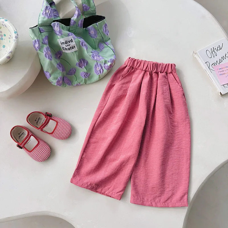 2-10T Toddler Kid Baby Girl Clothes Spring Summer Cotton Infant Girl Pant Elegant Loose Casual Trousers Soft Outfit