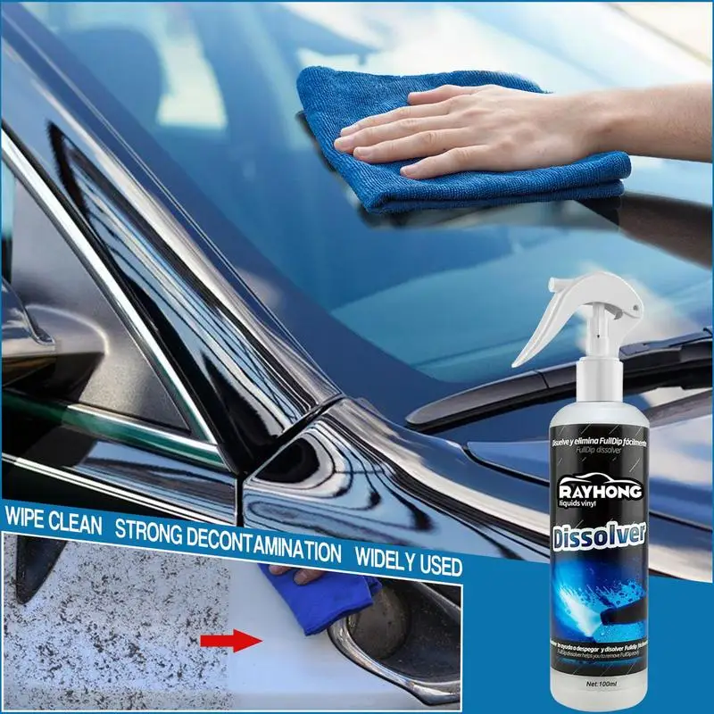 

100ml Car Iron Remover Spray Quick Reaction Car Rust Out Instant Spray Wide Use To Prevent Rust Car Spray Boats RV Motorcycle