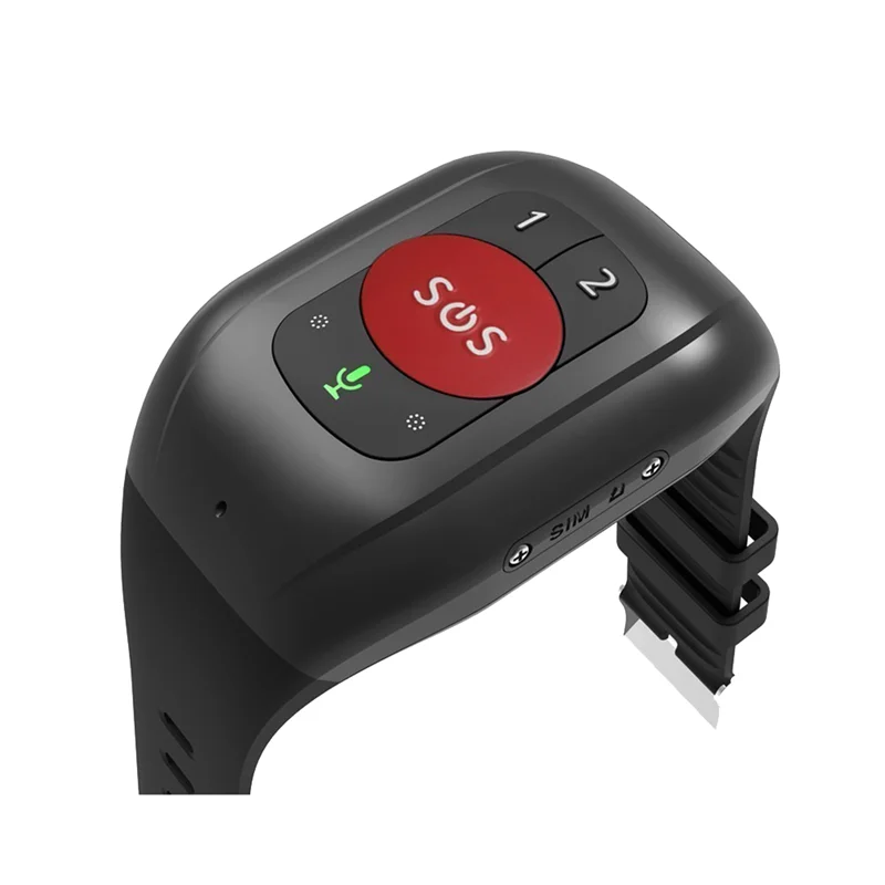 Elderly 4G SOS Watch GPS Tracking Wristband Bracelet Emergency Alarm Heart Rate Blood Pressure Monitor-B Rare