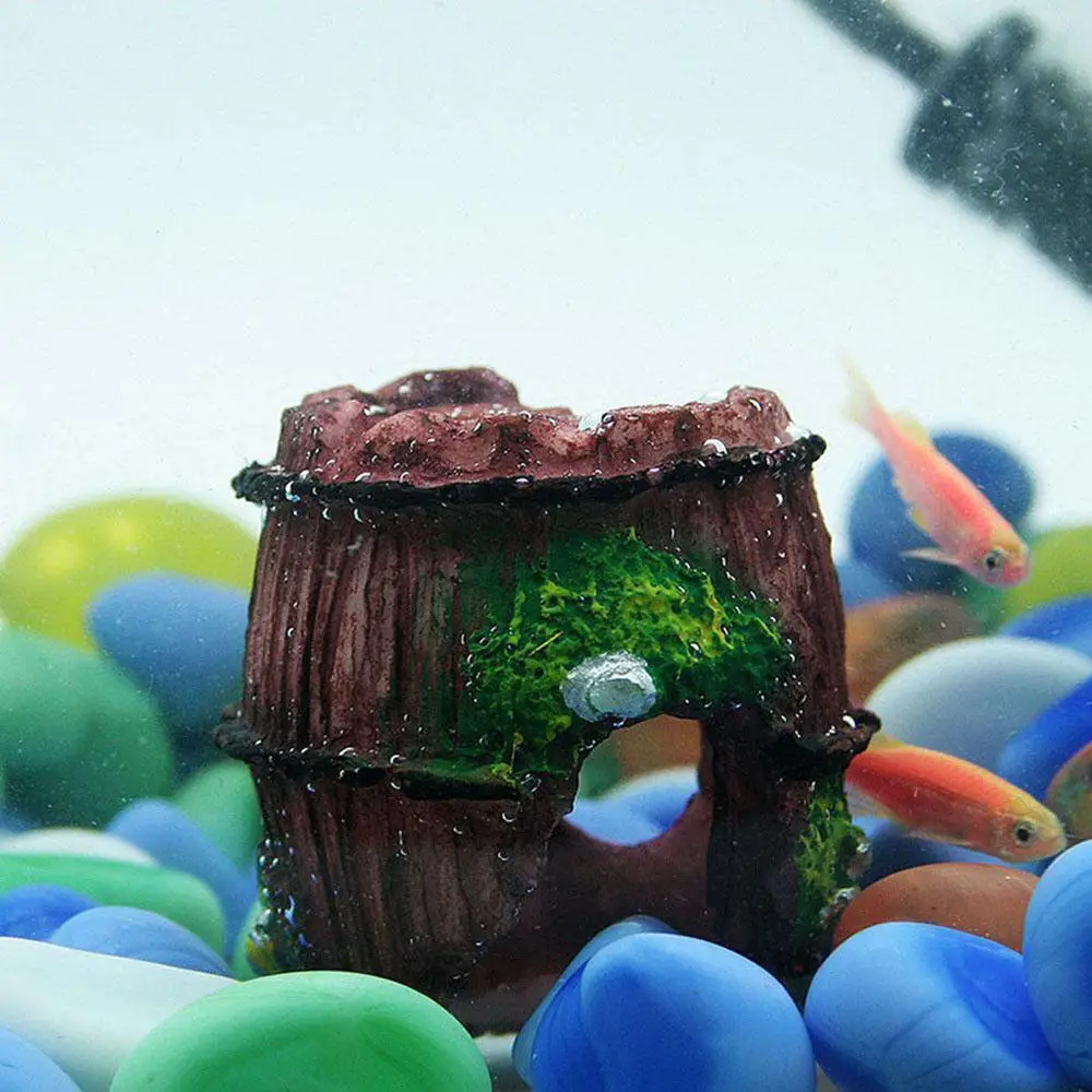 Aquarium Glass Fish Tank Landscaping Decoration Resin Crafts Artificial Antique Barrels fish tank ornaments fish tank decorations aquarium ornaments mini landscape ornaments