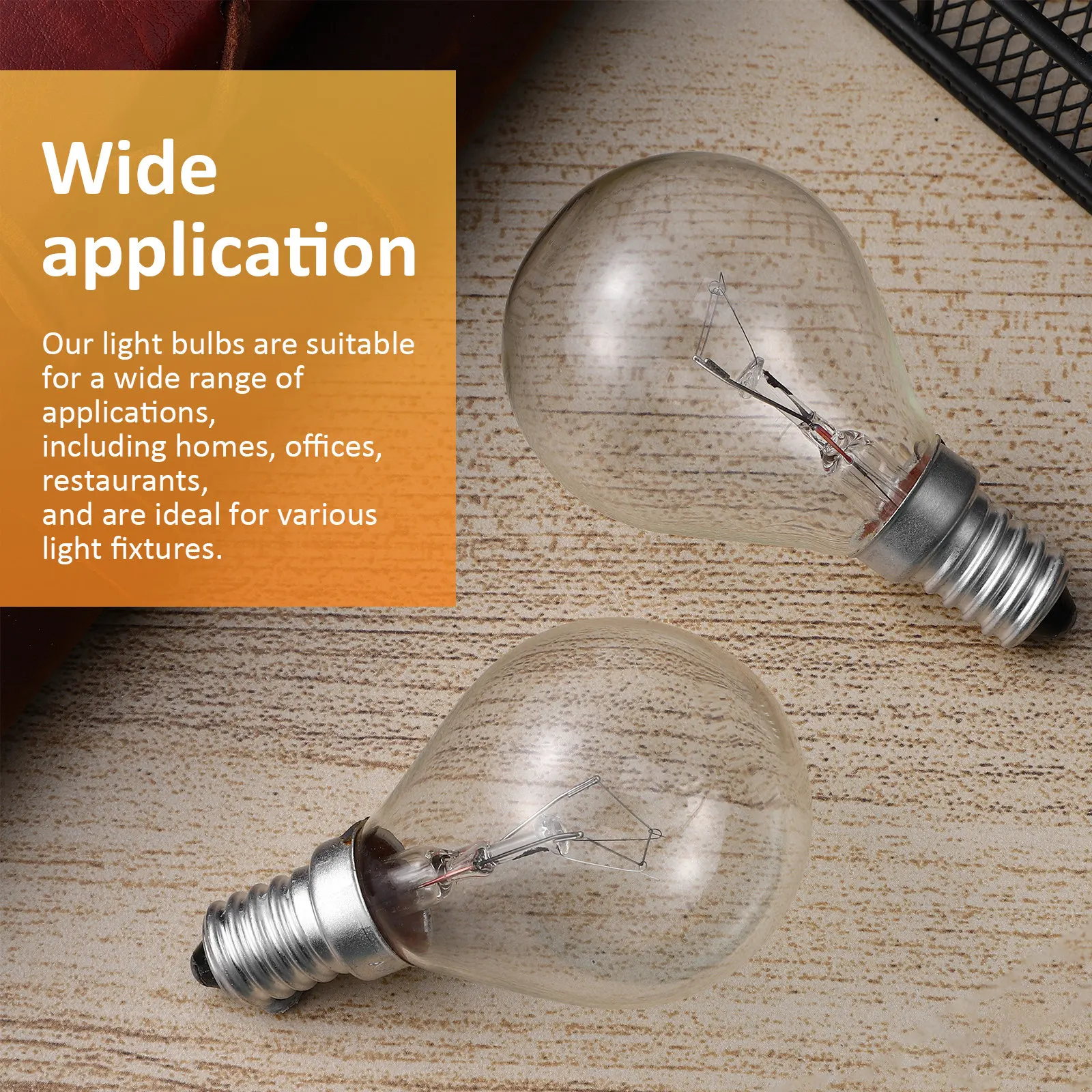 2Pcs 서리로 덥은 E14 전구 따뜻한 빛 25W 왁스 워머 오븐 램프 나사 전구 장식 실내 E14 전구 향기 워머 전구