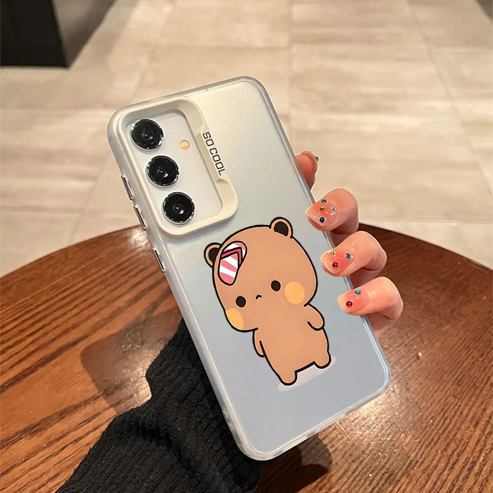 Adorable Panda Couple Shockproof Phone Case - Cute Protective Cover