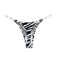 Sexy culotte en forme de V décoration en métal sous-vêtements sport taille basse slips femmes Lingere femme culotte sous-vêtements femmes Lingerie 6