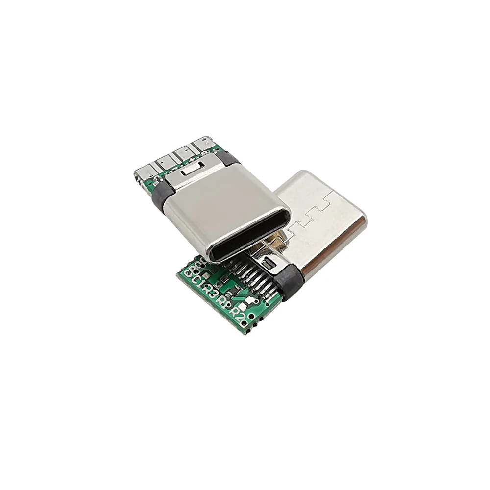 5Pcs TYPE C USB 3.1 24 Pin Male Plug Welding Connector Adapter Housing Type-C Charging Plugs Data Cable Accessories Repair Type C Connectors