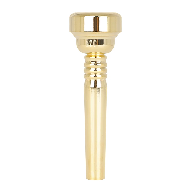 17C Golden Trumpet Mouthpiece Musical Instrument Replacement Parts High Quality Tone Gold Plated Brass Instrument Accessories