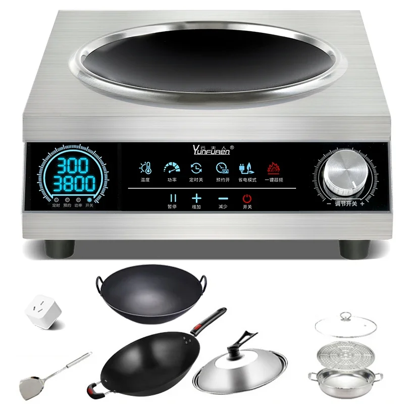 Commercial induction cooker Household concave high power 3500w new 5000 cooking electric frying pan induction cooker