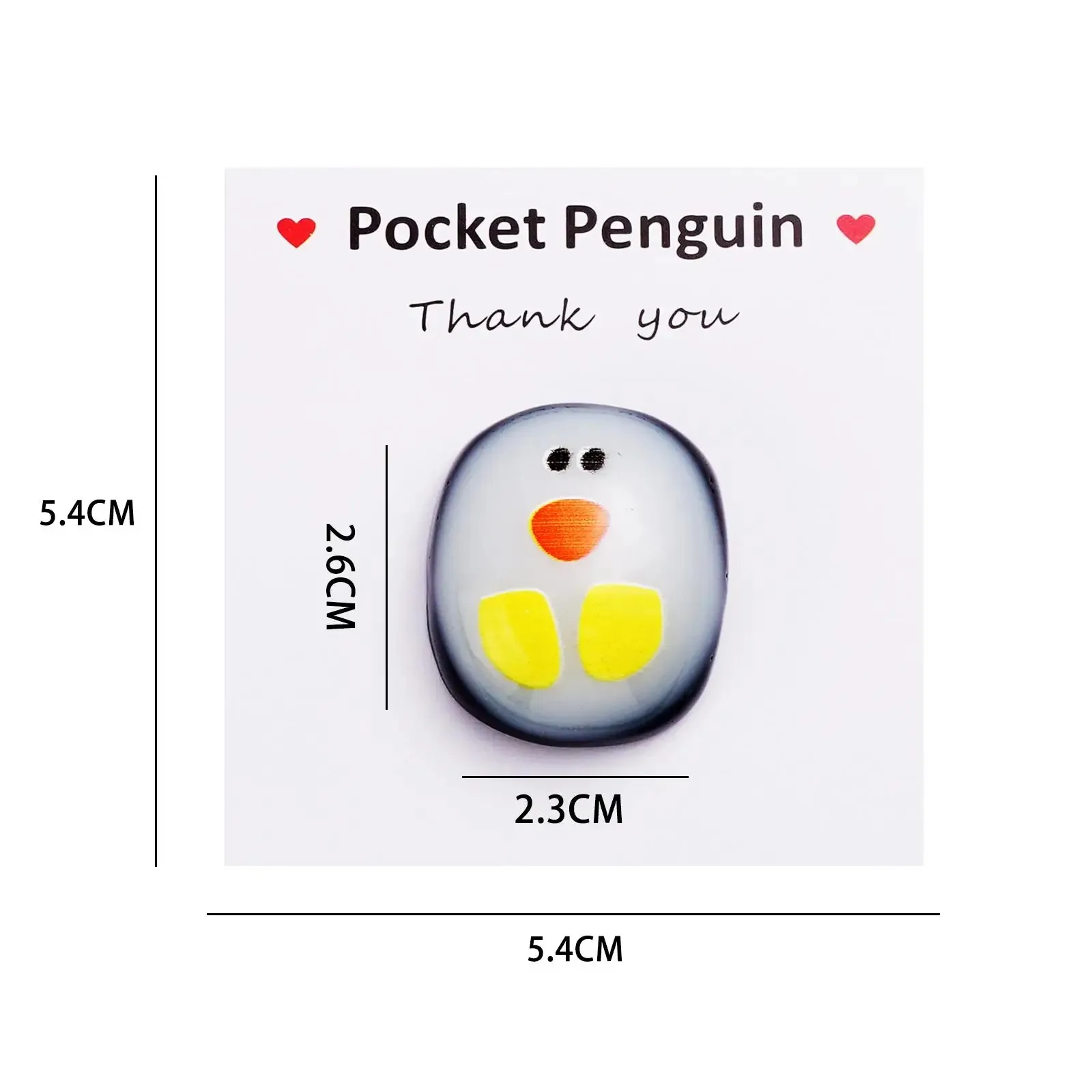 Ornament Crafts Miniature Ornament Mini Penguin Figurines A Little Pocket Penguin Hug Keepsake Ornament Cute Christmas Gift Small Message Card Distance Social Present Party Decoration