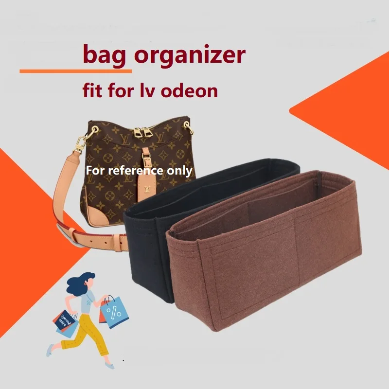 【Soft andLight】Bag Organizer Insert For LV Odeon Organiser Divider Shaper Protector Compartment Makeup Inner Lining